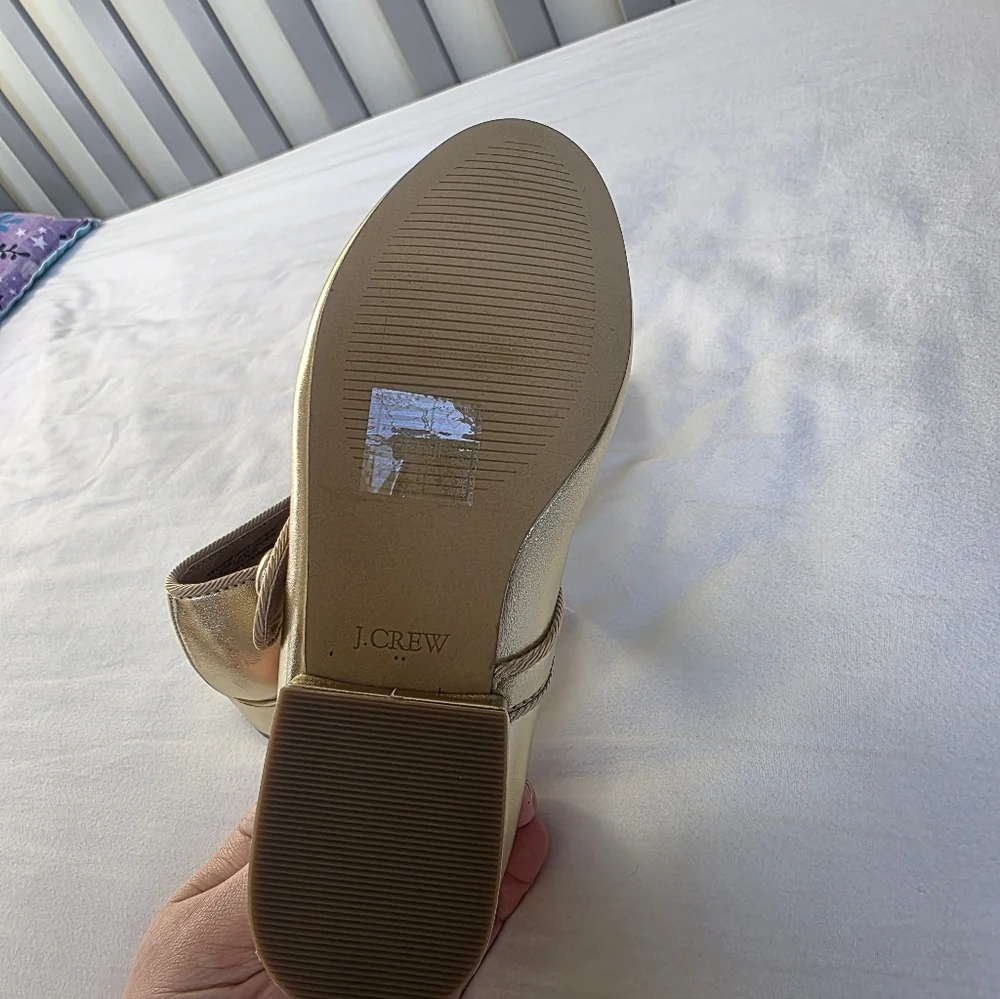 Crewcuts Gold Mary Jane Dress Shoes
